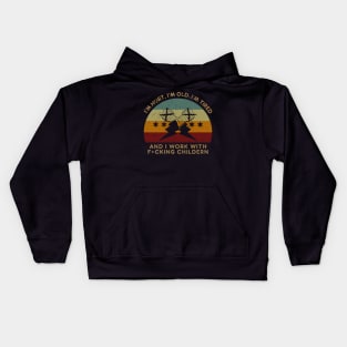 I'M Hurt, I'M Old, I'M Tired CM Retro Sunset Kids Hoodie